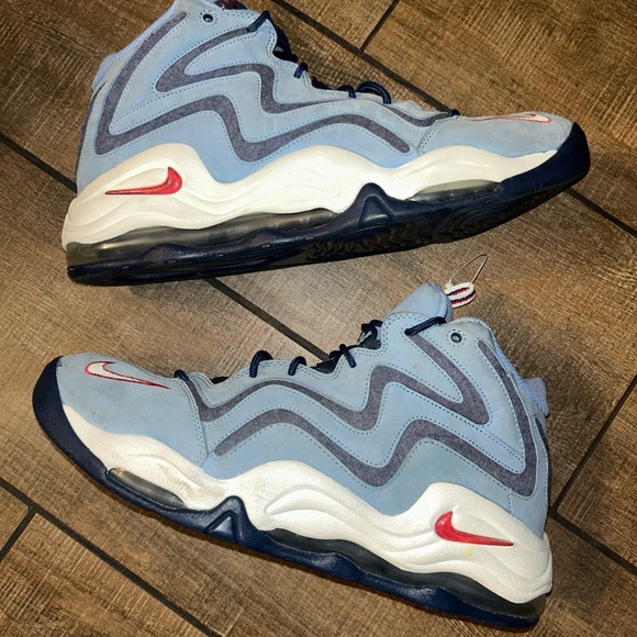 Nike Air Pippen 1 Work Blue 325001 Men’s Basketball Shoes Sz 14 EUC RARE 💎 - Picture 1 of 16